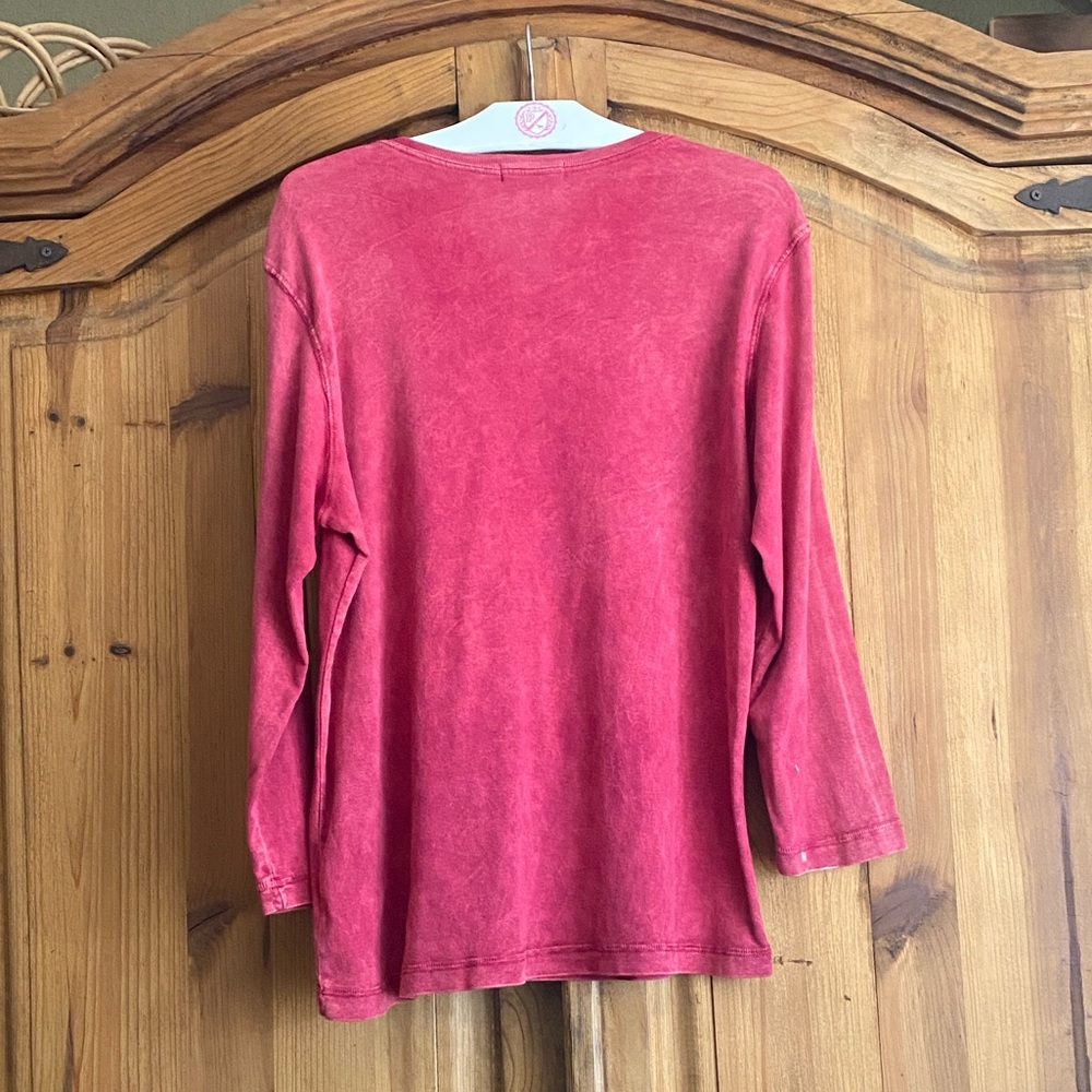 FRIENDS Deep Red Knit Top - Picture 4 of 11